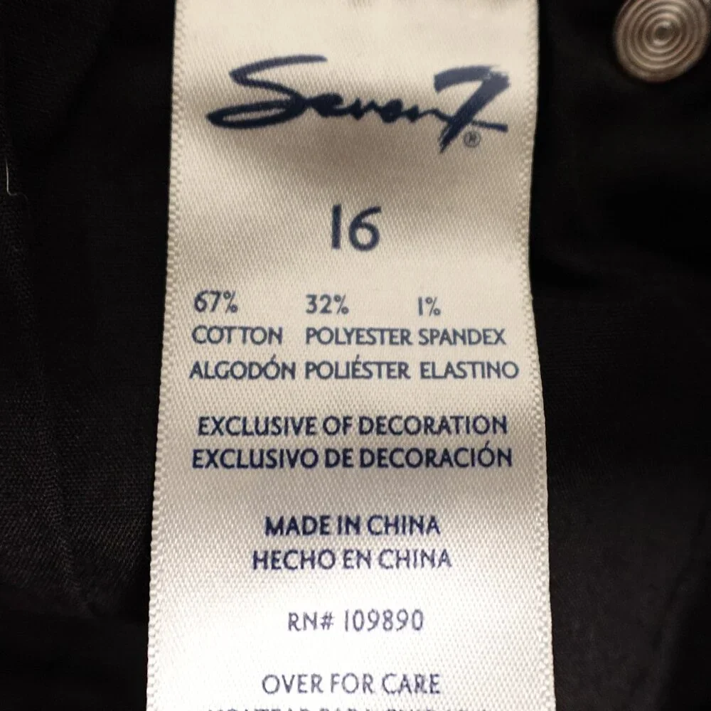 NWT Seven7 black jean shorts sunset bermuda 16 - Picture 11 of 11